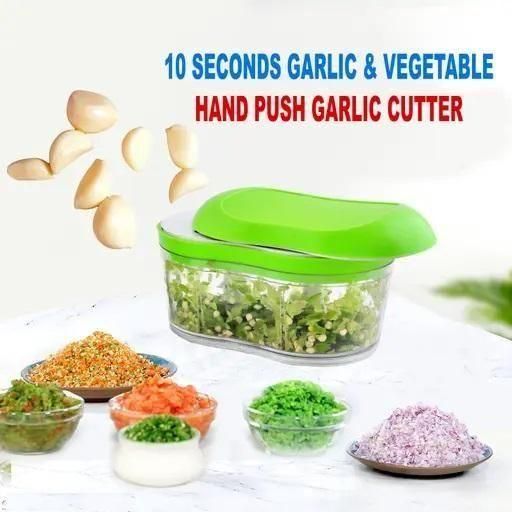 🔥Manual Hand Push Chopper Slicer Container💙