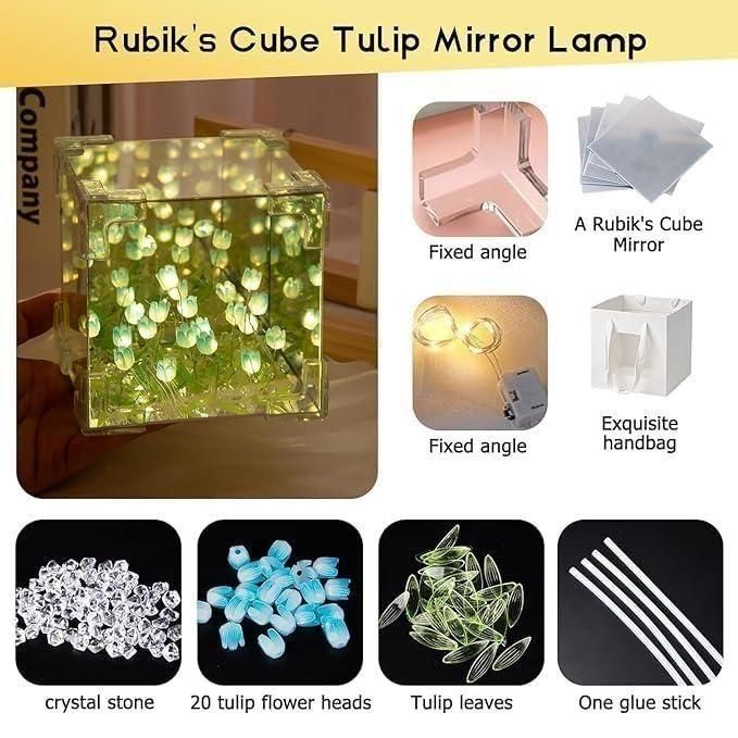 Tulip Cube Mirror Lamp