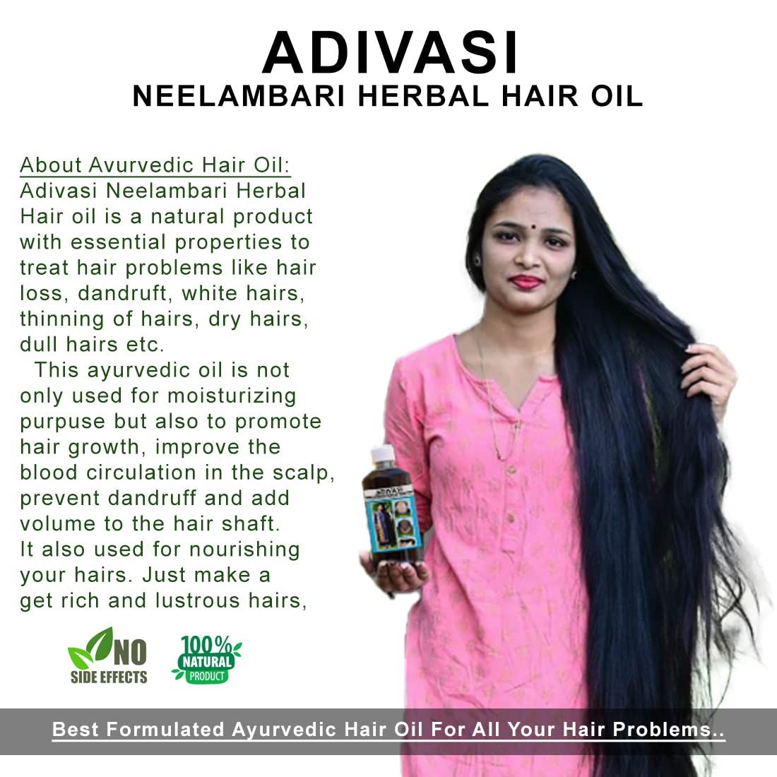 ORIGINAL ADIVASI NEELGIRI HERBAL HAIR OIL -