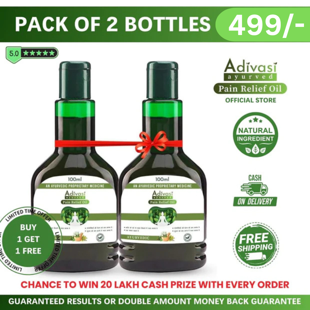 🌿Original Adivasi Ayurvedic Pain Relief Oil 😍Buy 1 Get 1 Free😍