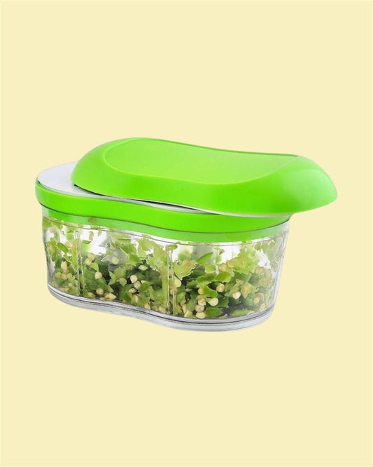 🔥Manual Hand Push Chopper Slicer Container💙