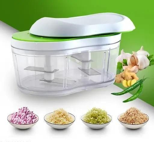 🔥Manual Hand Push Chopper Slicer Container💙