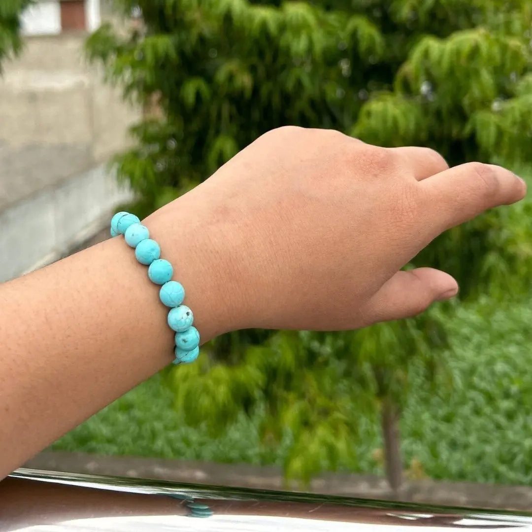 Firoza (Turquoise) Stone-Beads Bracelet