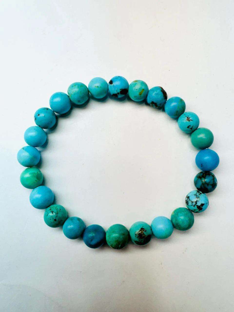 Firoza (Turquoise) Stone-Beads Bracelet